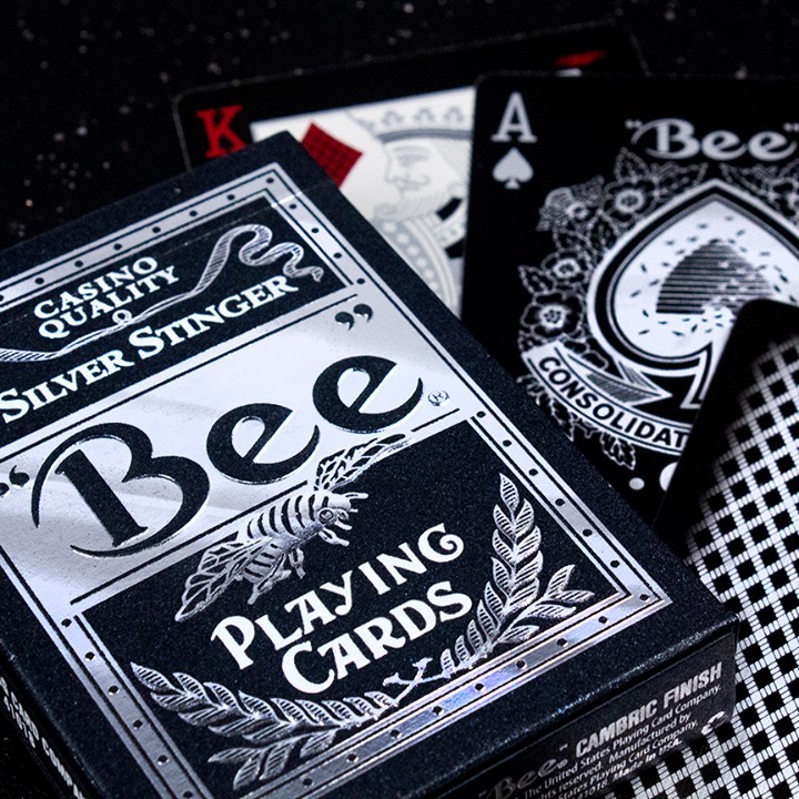 bicyclecards's tweet photo. ♣️♦️♥️♠️ Bring Bee® Silver Stinger to your next poker night -they'll be a great reflection on you!
• Get yours @ https://t.co/yrbFafXyS4
#BeeCards #USPCC #playingcards #love #everyonesgotgame #card #poker #want #useyourcards #gametime #bee #silver #stinger #foil https://t.co/OSWAC9CUeI