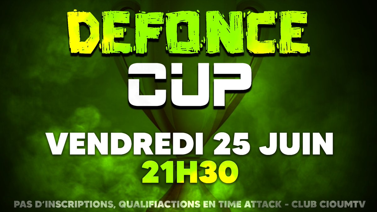 P'tite cup chill vendredi pro sur <a href="/Trackmania/">Trackmania</a> :)