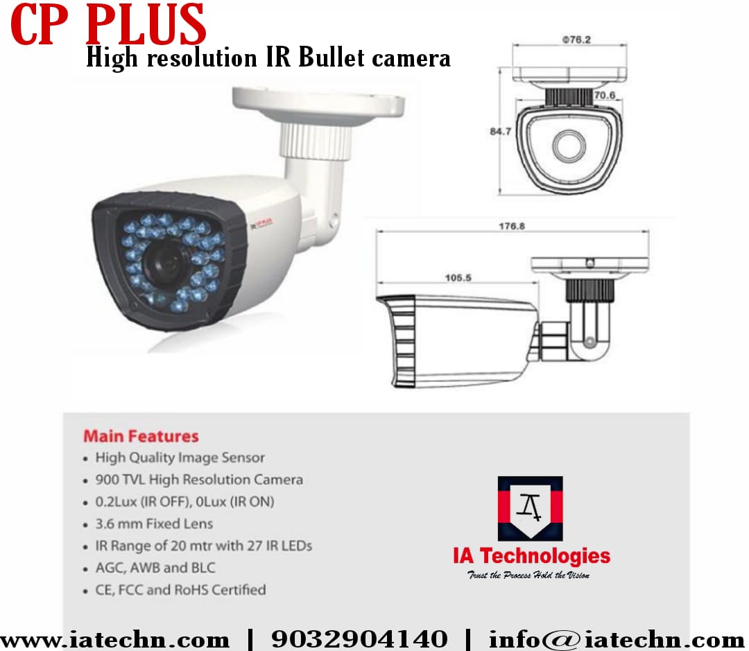 ia_technologies's tweet photo. #IA_Technologies is a leading provider of #CCTV in #Hyderabad.
For more information contact us or visit our website
🌐https://t.co/Qlbl3wVOAj
📱+91-9390633332
✉️info@iatechn.com https://t.co/LT2ISHEHZ8