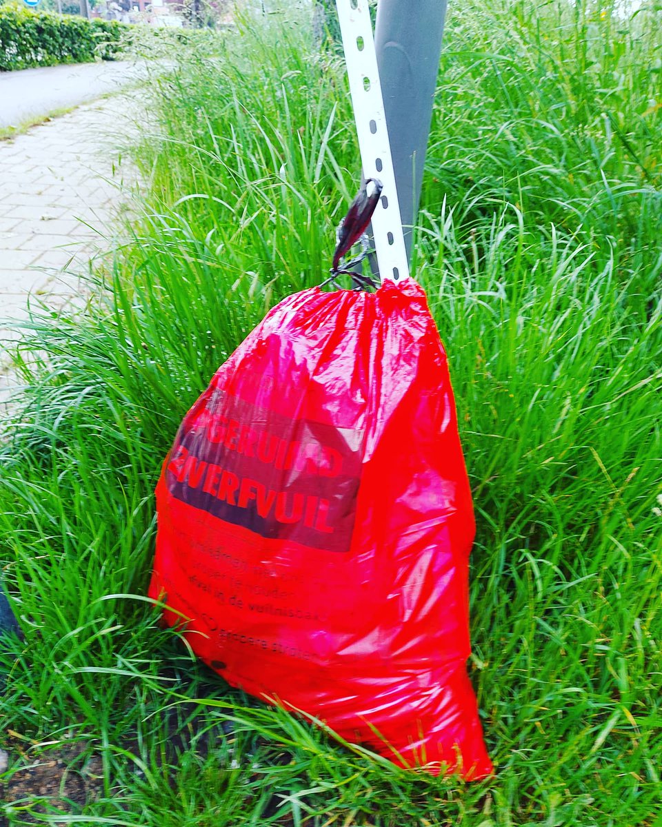 Erikabeetlegirl's tweet photo. Geven jullie door aub.had online formulier ingevuld maar 2 weke later staat zak er nog, fietsweg kleine doornstraat /dijkstraat staat beetje verstopt door hoge gras maar staat naast vuilbak @DistrictWilrijk @Stad_Antwerpen @OmbudsvrouwA #weplog https://t.co/7rgJZI7a9N