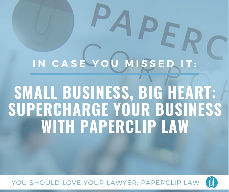 As a team of business owners ourselves, we know just how challenging it can feel to handle the many ups and downs of running your own operation. Learn more about our legal support for small businesses: bit.ly/35D6AEJ