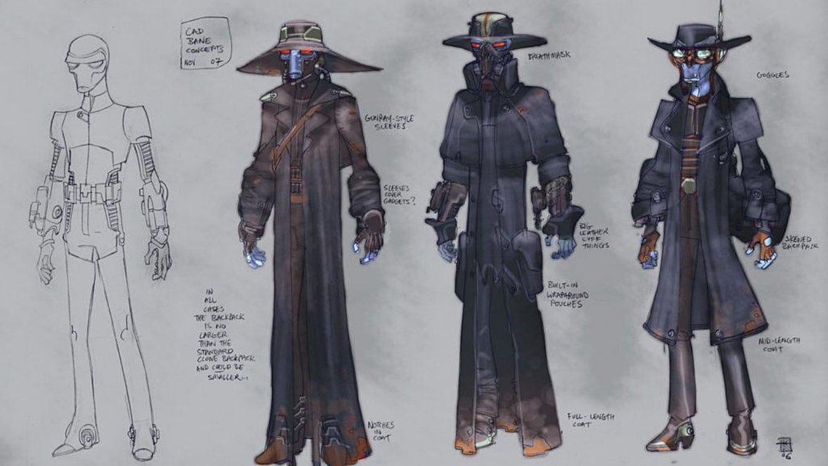 Cad Bane concepts and early designspic.twitter.com/XqjPxM9RoC.