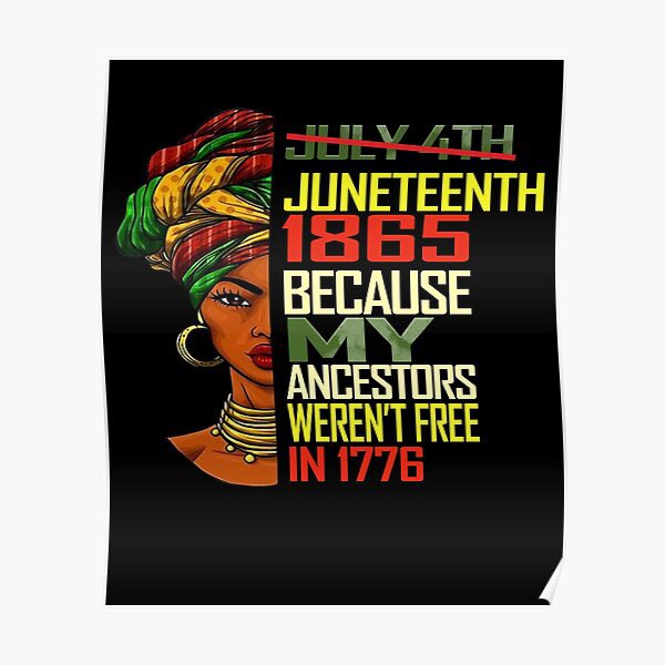 Happy Juneteenth ✊🏾✊🏾✊🏾
Some blacks do celebrate the Fourth of July in honor of American Independence Day, but history reminds us that blacks were still enslaved when the United States obtained its independence in 1776. 
#Juneteenth #Freedom #OurIndependenceDay
#June19th
