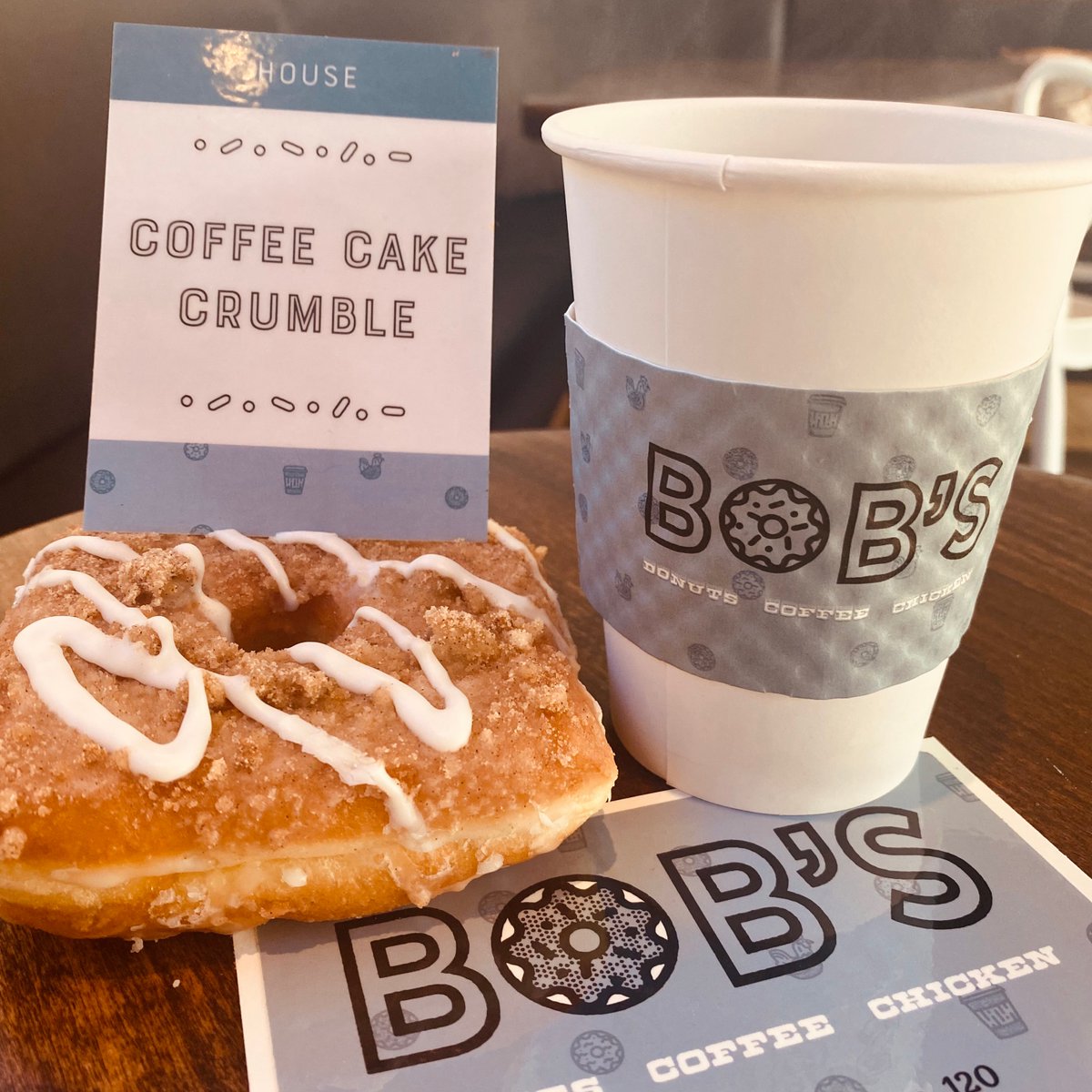 The perfect pair to start your weekend!☕️🍩 #eatbobsdonuts #archetypecoffee #donutscoffeechicken #cws #seasonalflavor