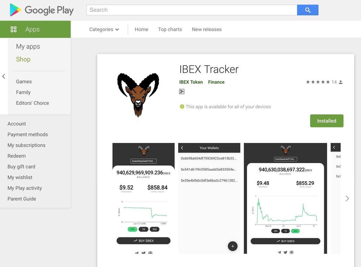 ex_itmd's tweet photo. @CryptoGPO Not exactly a meme token, but one for the long term.
$IBEX
App V1 released, and V2 is coming right up.
Watch this space!
#IBEX #BNB #BSC #BSCGem #Binance #BinanceSmartChain #cryptocurrency #DeFi #SAFEMOON #IBEXtoken #BTC #IBEXarmy https://t.co/tLlHu6xioA