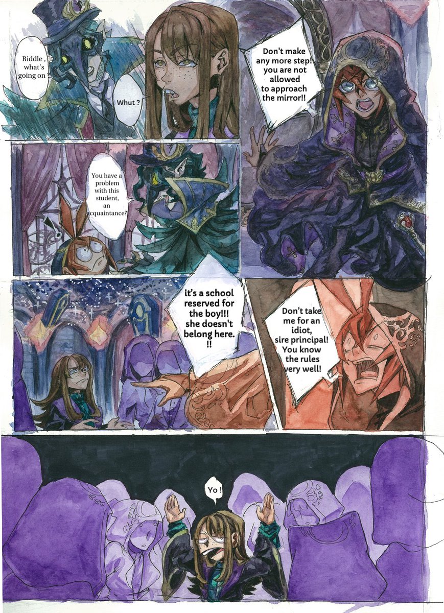 mgnkkoart2's tweet photo. Finally 😩! it’s been 4 months since I started this comic and I finally finish it today ( I was doing other drawings at the same time lol) but here it is : 

⚠️strong language 

Twisded wonderland : really twisted « welcome to the villain world » 1/2 https://t.co/lSnfDLhrWb