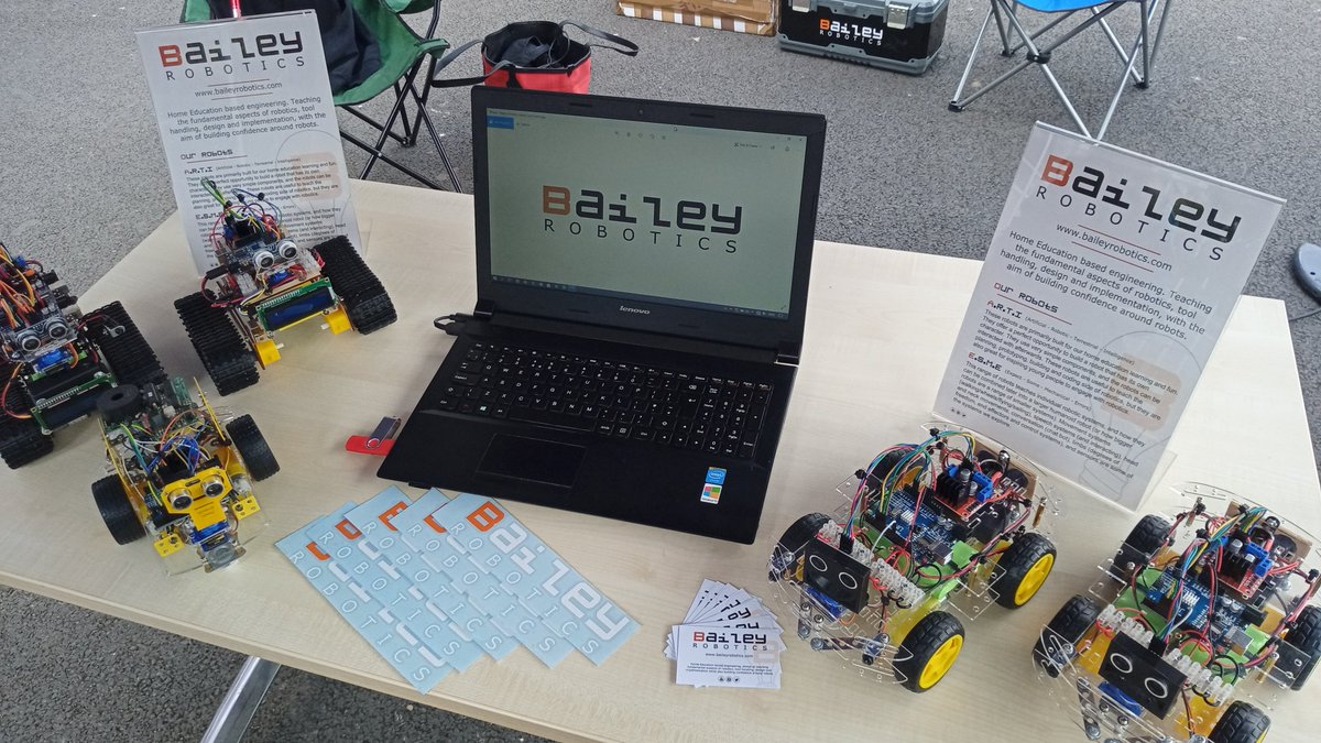 BaileyRobotics's tweet image. Just finished setting up at Aberystwyth uni at the Physics and Computer Science car park for the Relocated BeachLab. So excited to see everyone else&apos;s robots and promote Home Ed engineering. #aberystwyth #aberbeachlab @aberrobotclub  @AberCompSci @AberRobotics #baileyrobotics