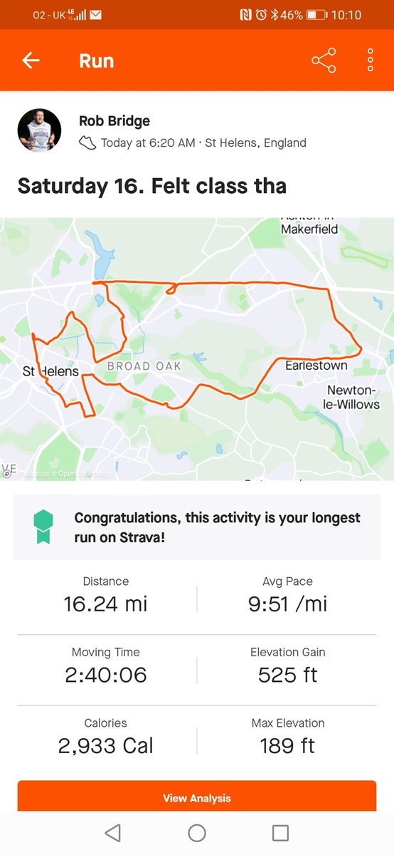 16 miles. Wallop!!! Right, what to eat?? 🤔