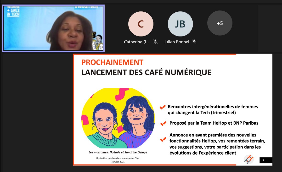 [#VivaTech live - #WoGiTech 📽️ ] : Lancement des #cafésnumériques dont les marraines sont <a href="/SANDDELA/">Sandrine Delage #WoGiTech #Vivatech</a> &amp; <a href="/DlgNoemie/">Noemie Delage 🎨</a> ☕️👥
Des rencontres #intergénérationnelles de femmes qui changent la #Tech, une fois par trimestre, à partir du 4ème trimestre 2021... 👩🏼‍🦰🧕🏼👱🏼‍♀️ 1/2