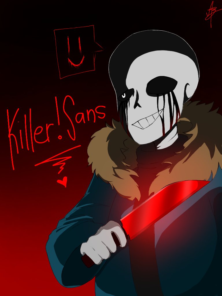 v on X: Killer!Sans #undertale #undertaleAU #sans   / X