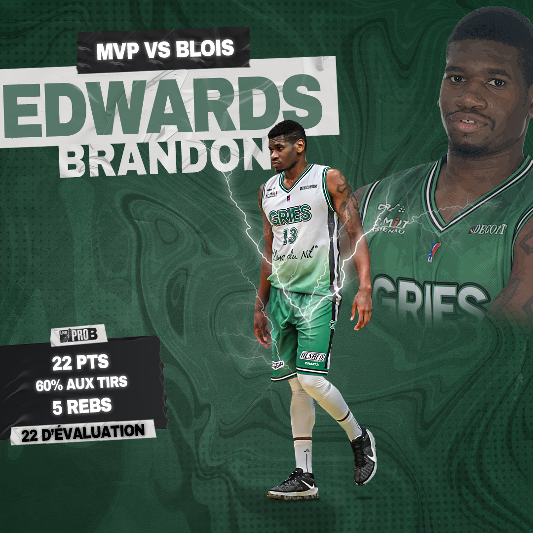 Gries_Basket's tweet photo. ๐ฃ MVP MVP MVP ๐
L'amรฉricain au sourire et au rire contagieux a rรฉalisรฉ un match plein hier soir contre Blois ! Il est logiquement รฉlu MVP de cette derniรจre rencontre de la saison ๐๐ผ
#BCGOADA #GoBCGO #ProB https://t.co/pF580oXhuo