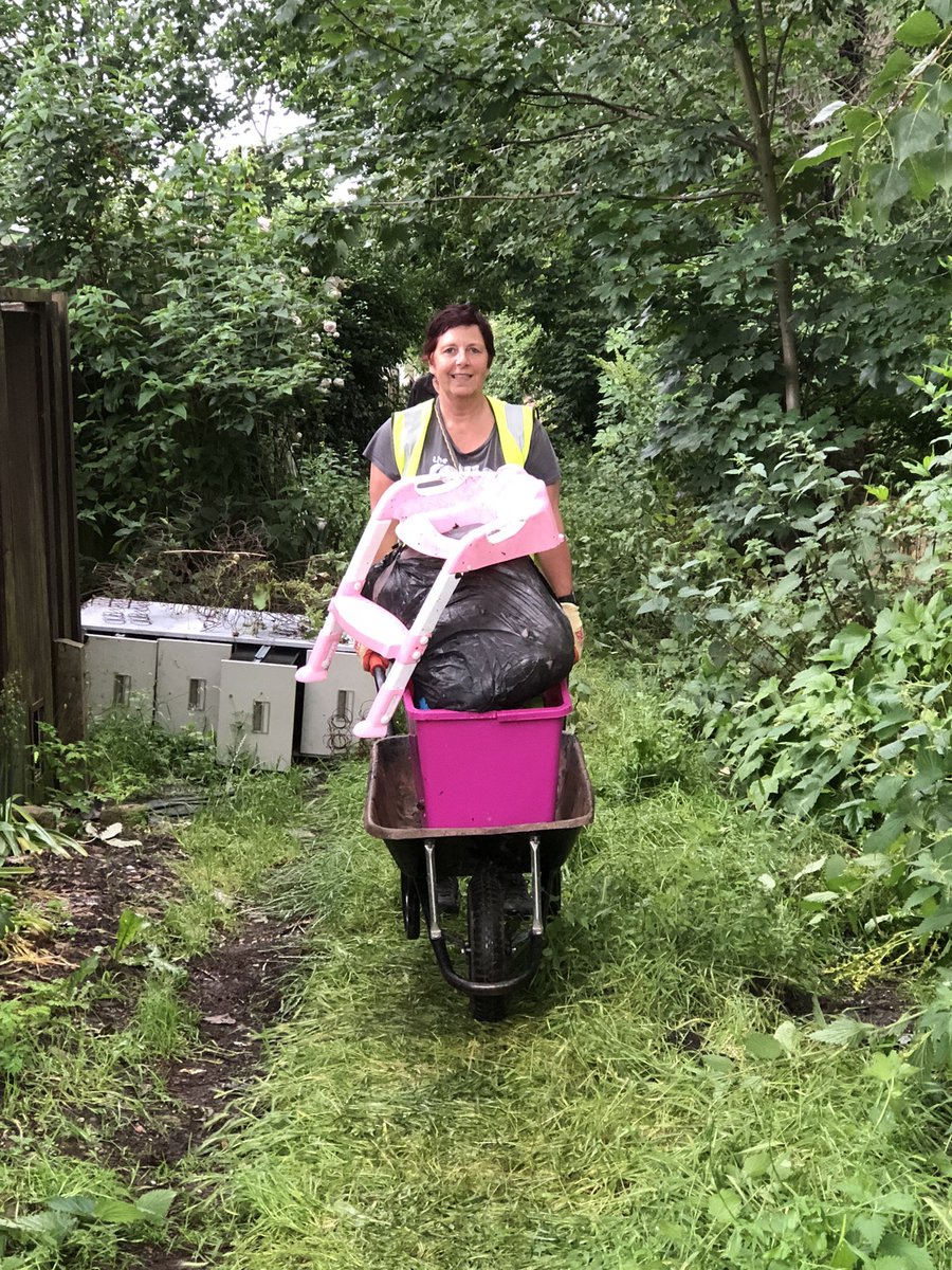 This is a Tina Holland hard at work - Tina chairs the Orchards Forum and is the driving force behind Friends of Grays Town Park. Thank you Tina for all you do!