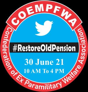 🇮🇳 30 June 21
10 AM To 4 PM
All India Twitter Campaign
#RestoreOldPension 🌱  
Click 👉 <a href="/NPSEFR/">NPSEFR®</a> To Follow Us🏃‍♂️
