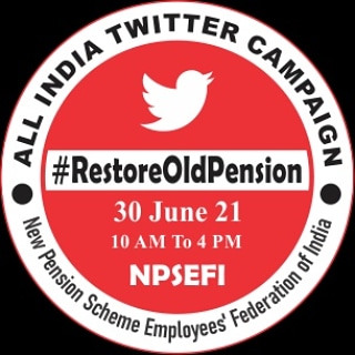 🇮🇳 30 June 21
10 AM To 4 PM
All India Twitter Campaign
#RestoreOldPension 🌱  
Click 👉 <a href="/NPSEFR/">NPSEFR®</a> To Follow Us🏃‍♂️