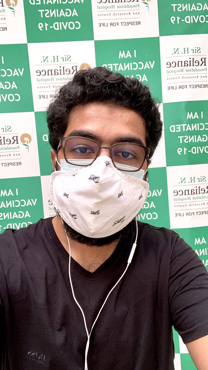Takeoffwithguru's tweet photo. Got my first shot #vaccinated https://t.co/H3qvr8TuiL