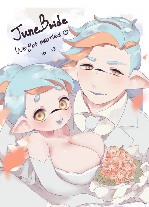 #マイイカジューンブライド
なかこんちゃん結婚式💙🧡💒✨タグお借りしました(๑'ω`๑)🍼 