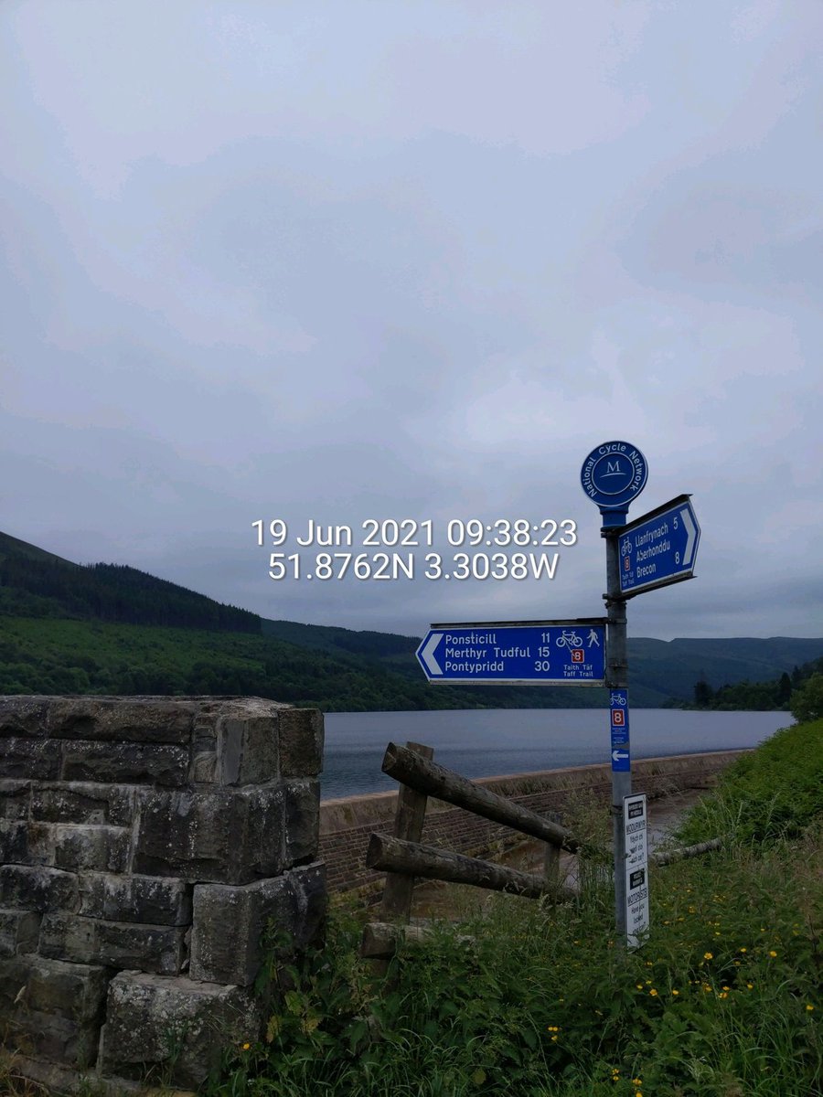 #TransWales21 <a href="/theracingcoll/">TheRacingCollective</a> CP4: Talybont-on-Usk Reservoir Dam, 299 km