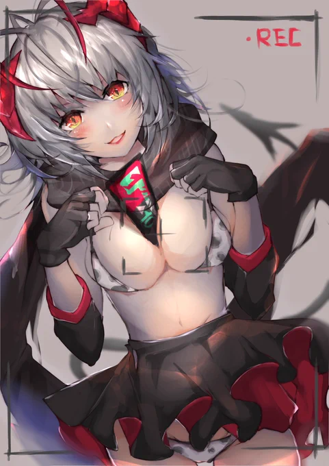 牛柄ビキニWちゃん💕
#もう一度TLを牛柄ビキニでいっぱいにしたい #アークナイツ 