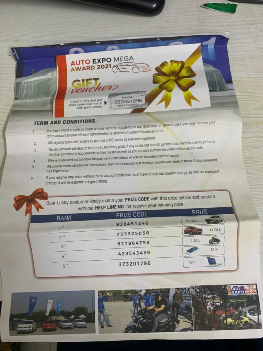 vaviyasagar's tweet photo. Online Lottery Fraud
PFA

Fraud Mobile Number :- 8653193109

Please Take Action Against This Fraud Chain Racket https://t.co/mxvNhGKuzx