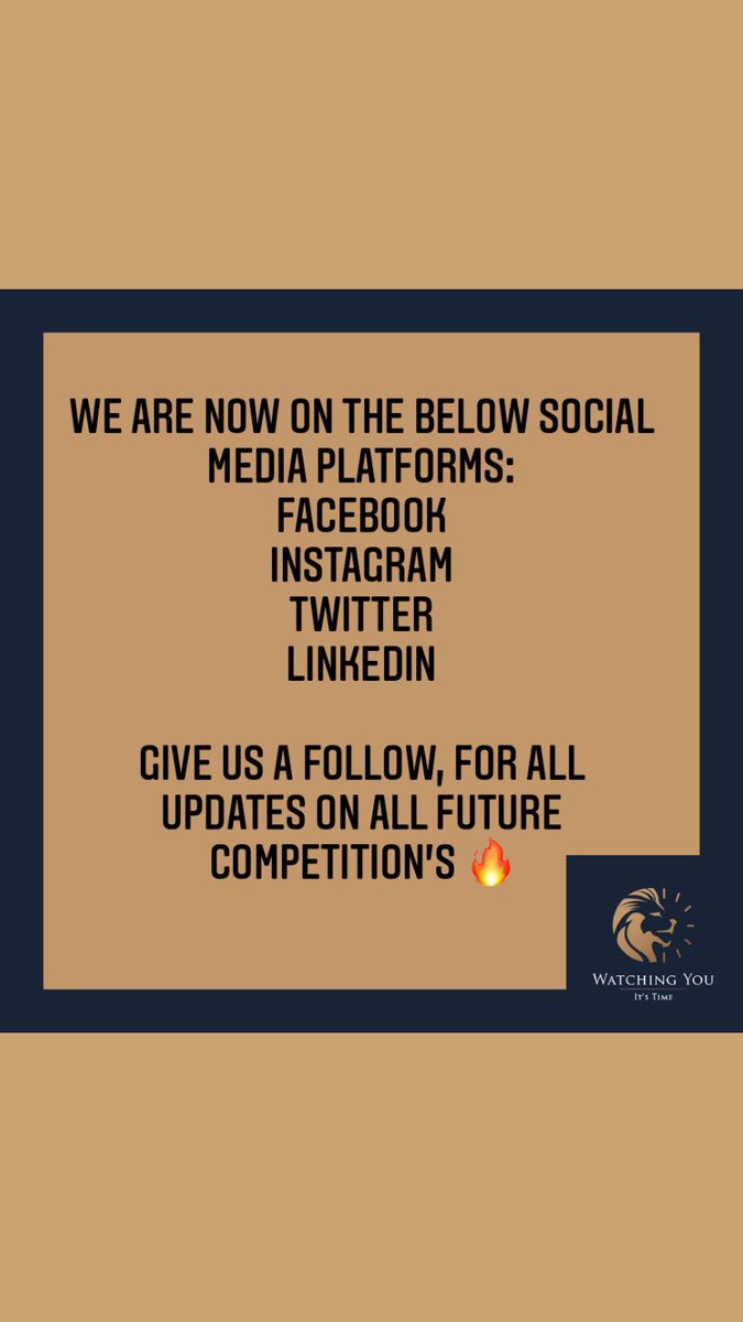 All our social media platforms are setup, please give them a follow. All competition updates,will be on all platforms🔥🔥🔥 #itstime #watch #watches #watchesofinstagram #watchcollector #watchaddict #watchesoftheday #luxurywatch #luxurywatches #luxurywatchlife