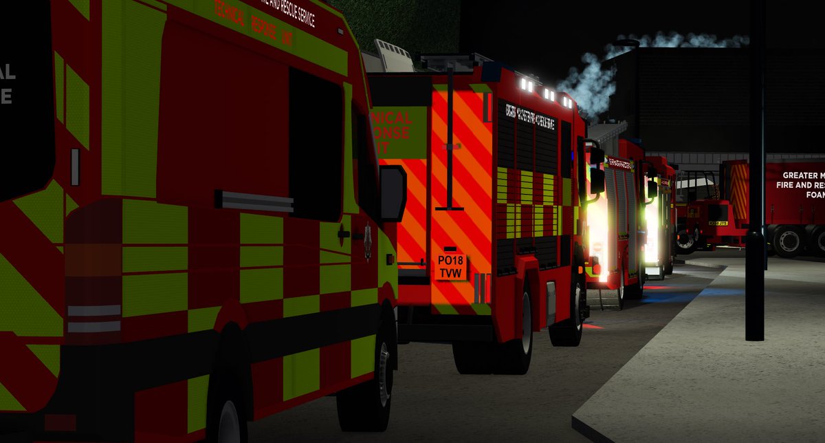 ROBLOX_GMFRS's tweet photo. Last night, crews from across Greater Manchester attended a large fire contained to a block of flats in Little Lever, Bolton. 

Greater Manchester Police re opened the road this morning at 05:00am 

*Fictional Incident* https://t.co/zoC6Ds5nWc