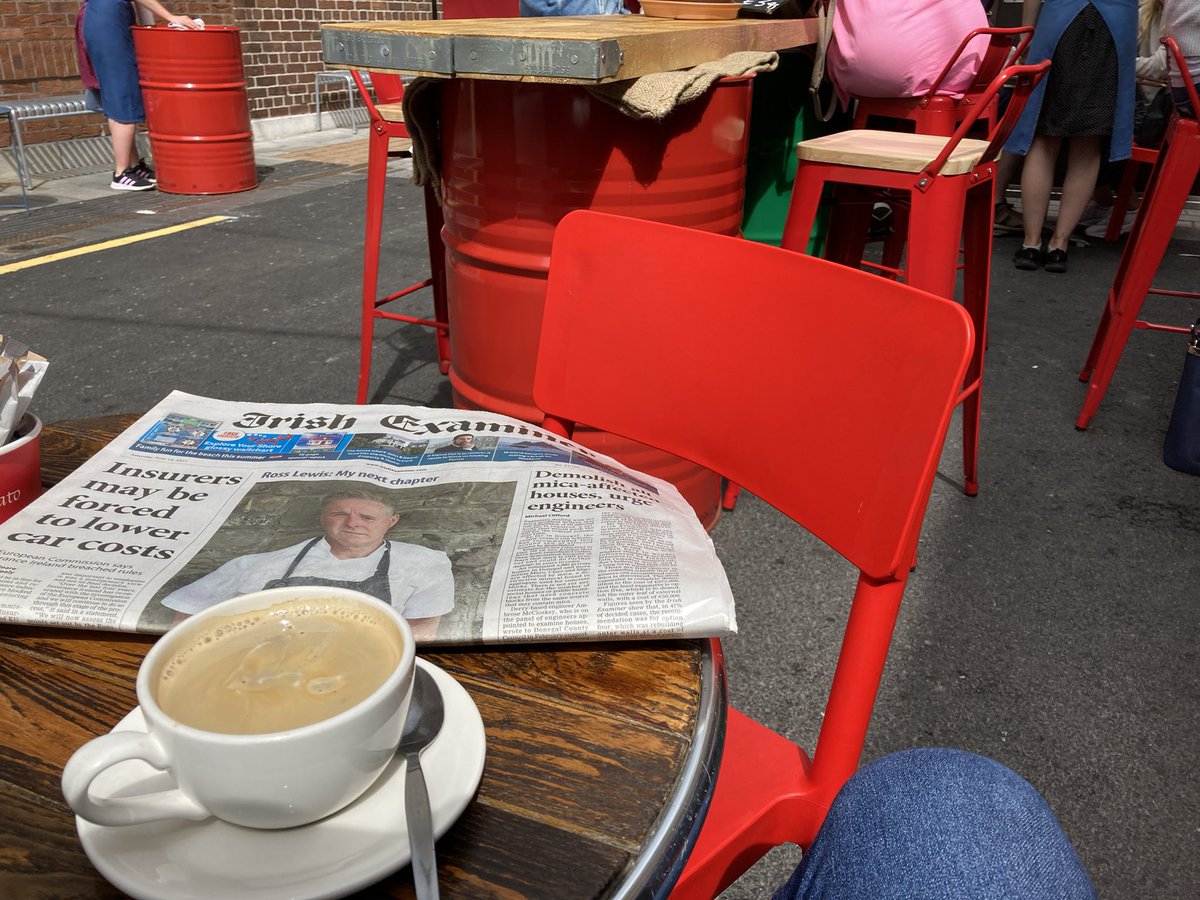 Sunshine bathes @idahocafe & Cork. Simply a joy to be able to again enjoy the pleasures Cork has to offer on a Summer Saturday morning https://t.co/S9E92Y4eJ2