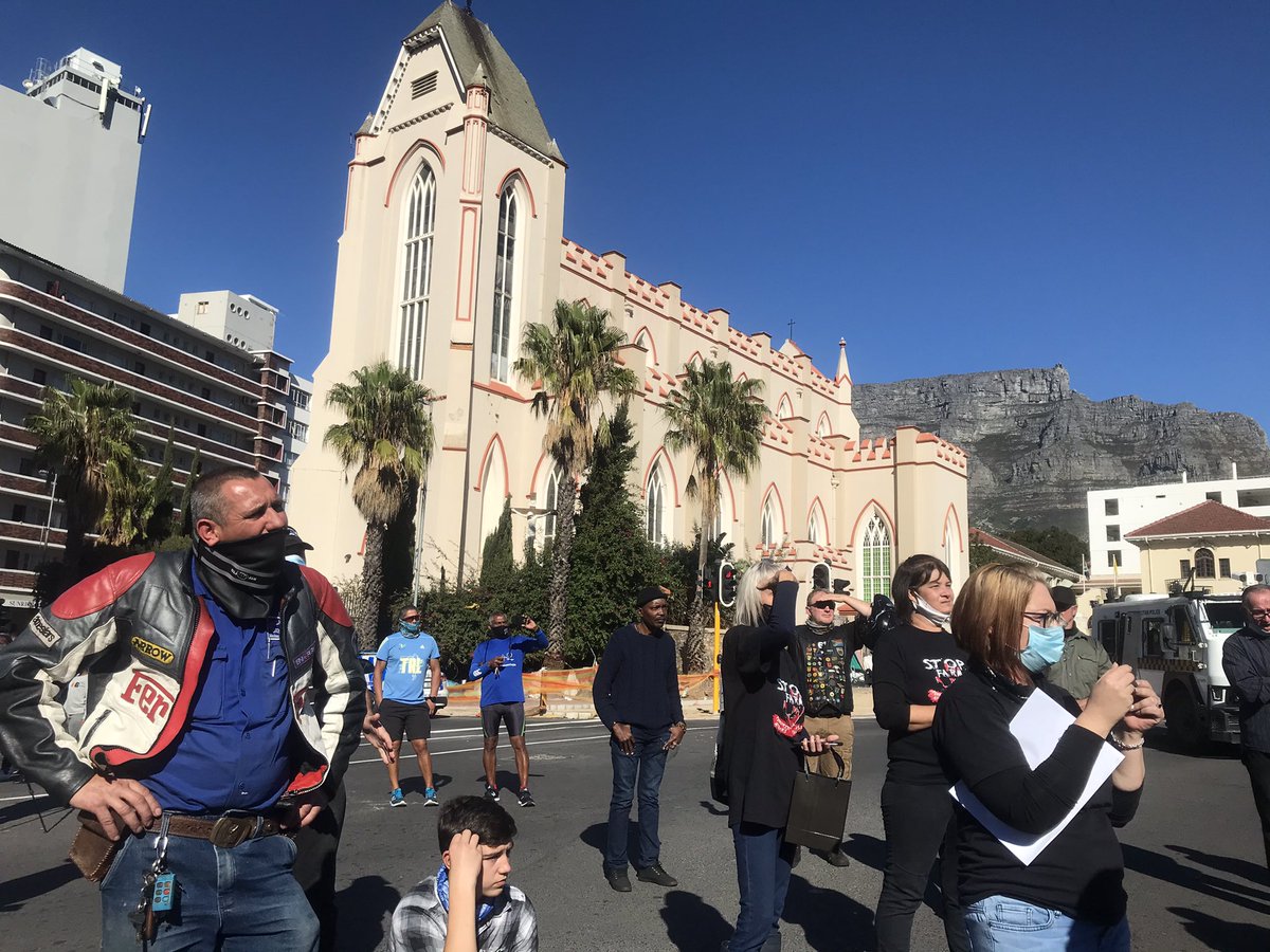 ewnreporter's tweet photo. #FirearmsBill Protest organisers say the draft bill is unconstitutional, and that it removes the right of citizens to protect themselves. LP https://t.co/NNe8mMbhNE