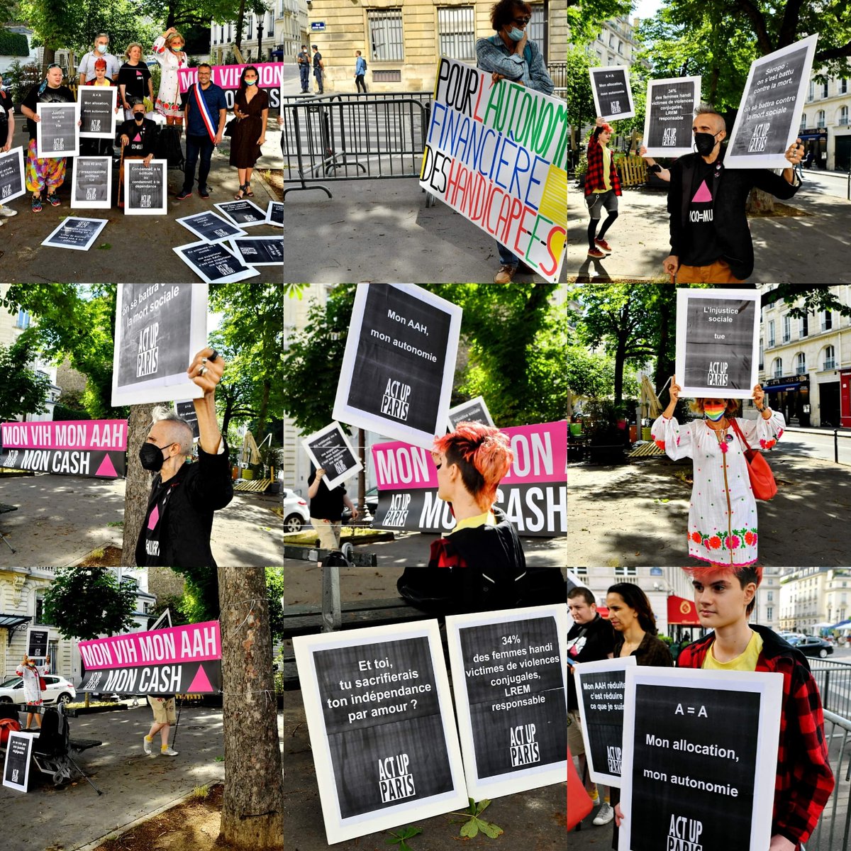 aitadjedjou's tweet photo. Act Up action pour l'individualisation de l AAH. Paris 17 juin 2021
#AAH #actup #avenirpictures #abaca #linepress #pressphotography #photooftheday #afpphoto #photojournalisme https://t.co/bxD8PxVB0G