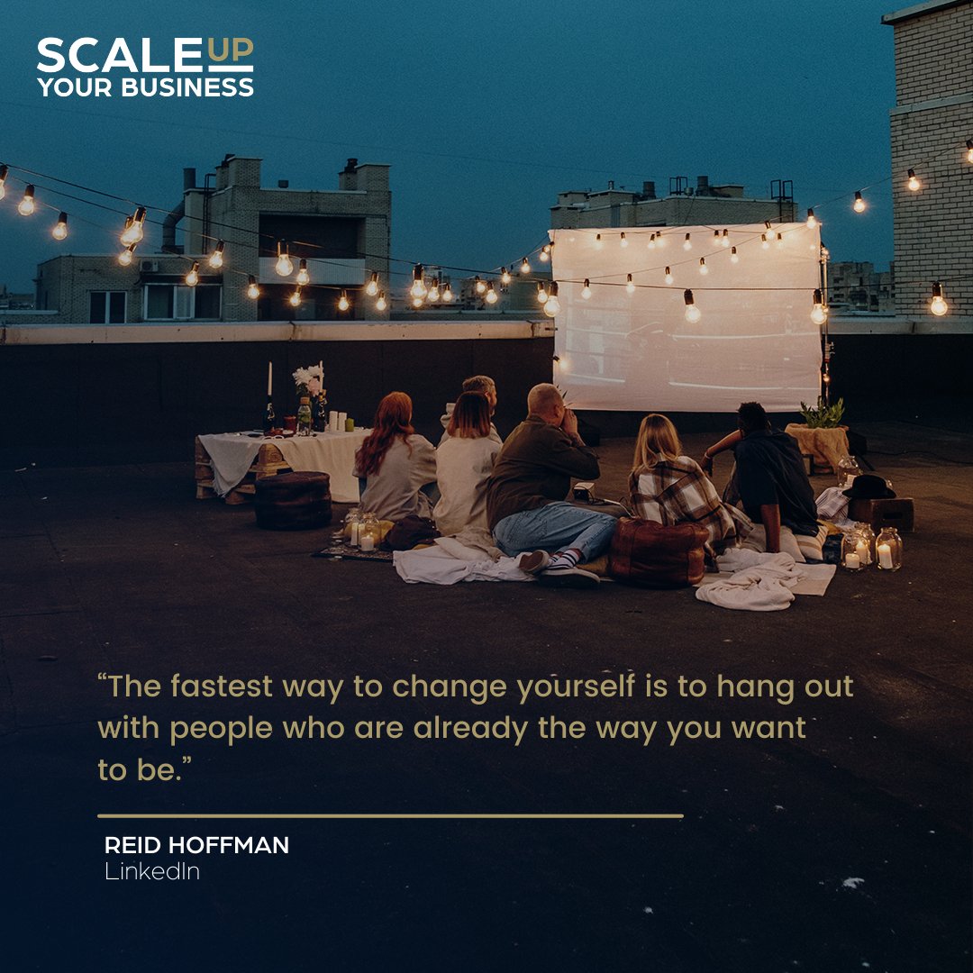 RobinJWilliams1's tweet photo. “The fastest way to change yourself is to hang out with people who are already the way you want to be.” - Reid Hoffman 

#motivationalquote #entrepreneurlife #quotd https://t.co/FG9NkYlcLj