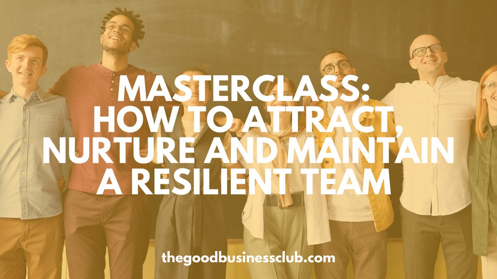 Is your team working powerfully or simply coordinating individual efforts? 🤔

Our friends <a href="/TheGoodBizClub/">The Good Business Club 💪🏾</a> are hosting a webinar on ‘How to Attract, Nurture and Maintain a Resilient Team’ with Toby Buckle <a href="/hazelbranch/">Toby Buckle</a> to help small business owners: l8r.it/XB5C