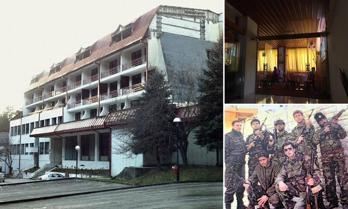 SrebrenicaUK's tweet photo. Vilina Vlas is one of the most notorious of rape camps which was set up during the Bosnian war and genocide. Currently a spa and a hotel, in 1992 it was a place where Bosnian-Muslim women were subjugated and faced horrific abuses. Girls as young as 12 were abused by Serb forces. https://t.co/XCiHt9zPqh
