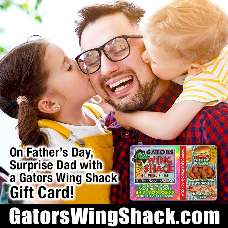 GATORSWINGSHACK's tweet photo. Sunday, June 20th is FATHER'S DAY!
SURPRISE DAD WITH A GATORS WING SHACK GIFT CARD!
.
.
#chicagofoodie #chicagofoodies #palatineillinois #palatineil  #chitown #chicagobars  #chicagobarscene #chicagobrunch #chicagohappyhour #chicagodrinkscene #NorthwestSuburbs https://t.co/G40HxGukHW