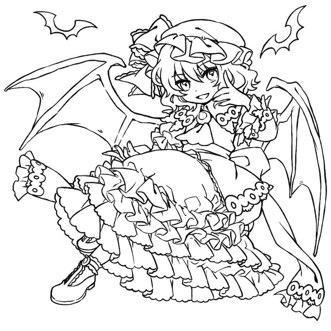 ぬりえ用線画 のイラスト マンガ作品 2 件 Twoucan