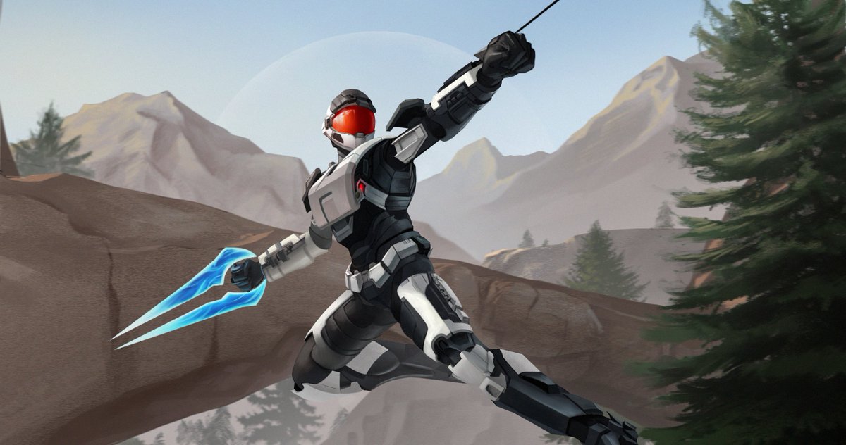 rizoarts's tweet photo. "Swinging around the new map" commissioned by @Etheox

#HaloInfinite #HaloSpotlight #Commission https://t.co/gEAAERq3T1
