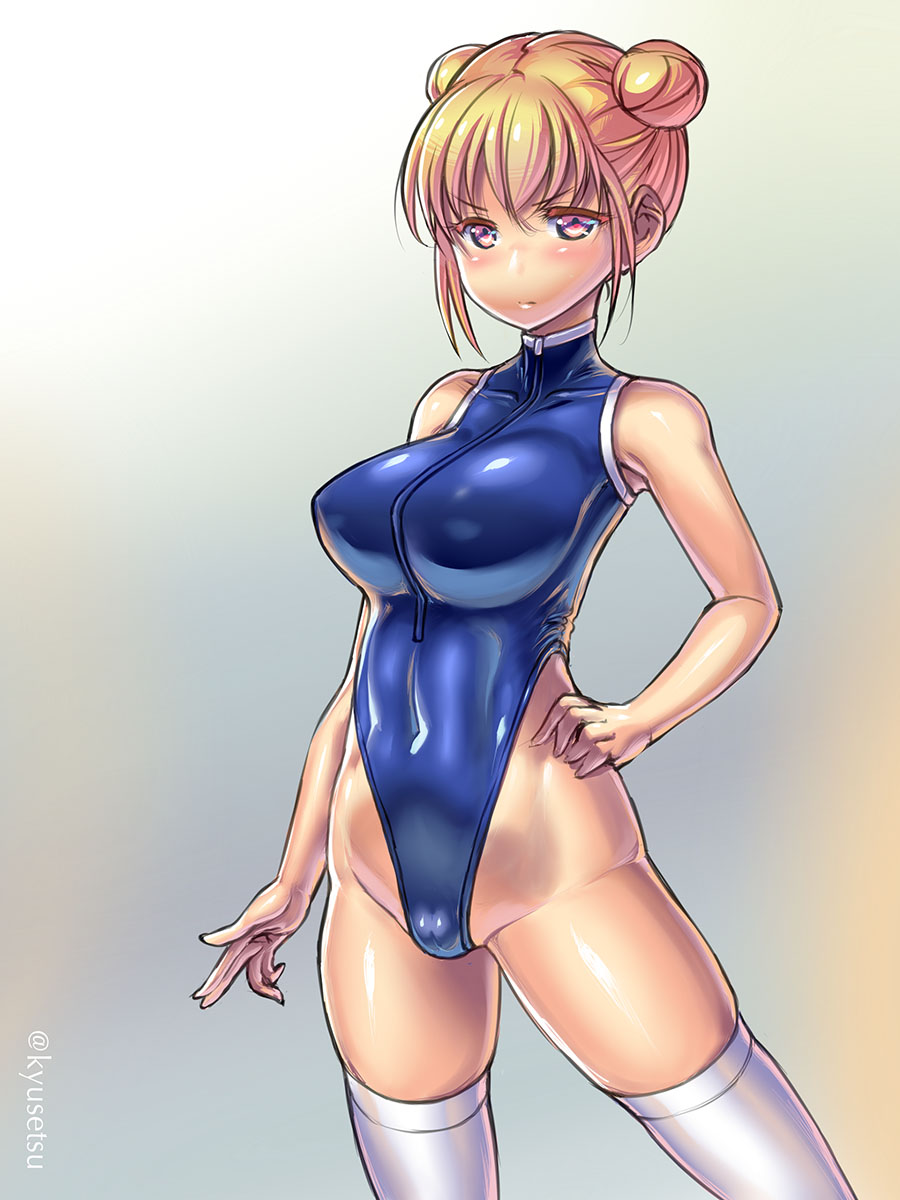 ハーフジップの競泳水着いいよね… 