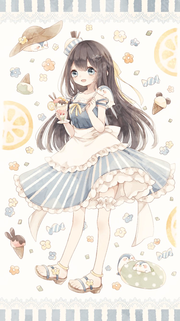 月見草 想咲工房 ご依頼で壁紙描かせていただきました 夏っぽいのほぼほぼ初めて描きましたよ ありがとうございました T Co L8w7v08wyu Twitter