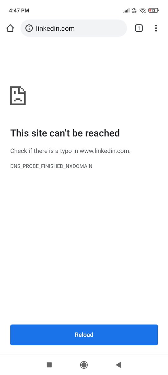 LinkedIn site is not working
#linkedin