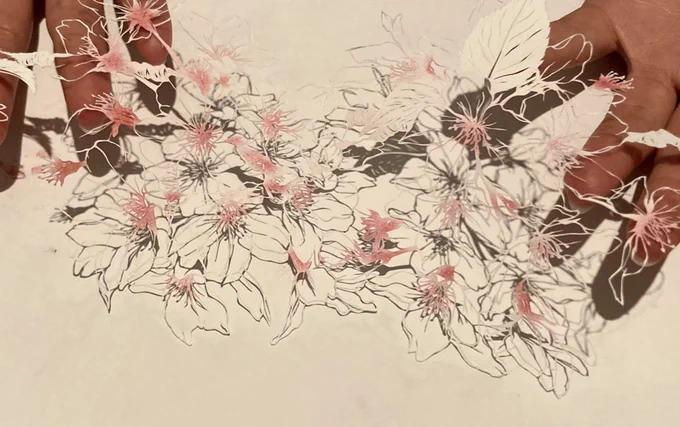 #無言で切り絵作品のせたら何RTくるのか 