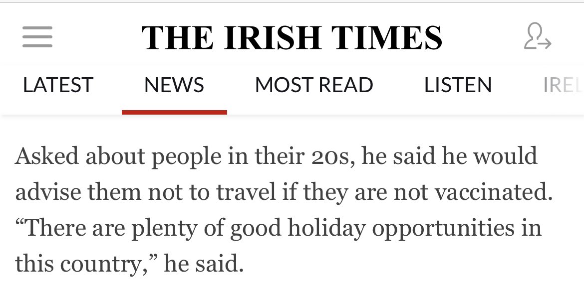 DrJohnCurran's tweet photo. Marie Antoinette 1789: “let them eat cake”

@CMOIreland 2021: “there are plenty of good holiday opportunities in this country”
 
#Antigen #TestToStayOpen #NoMoreLockdown 

@DonnellyStephen what’s your contingency plan for winter 21/22? https://t.co/mUn04YIz3J
