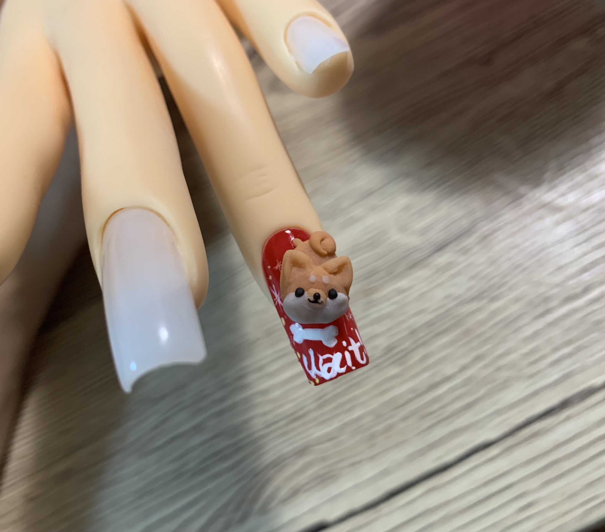 Marie 検定で課題だった3dアート 犬 柴犬にしたの ネイリスト検定1級 T Co Jn43xouijf Twitter