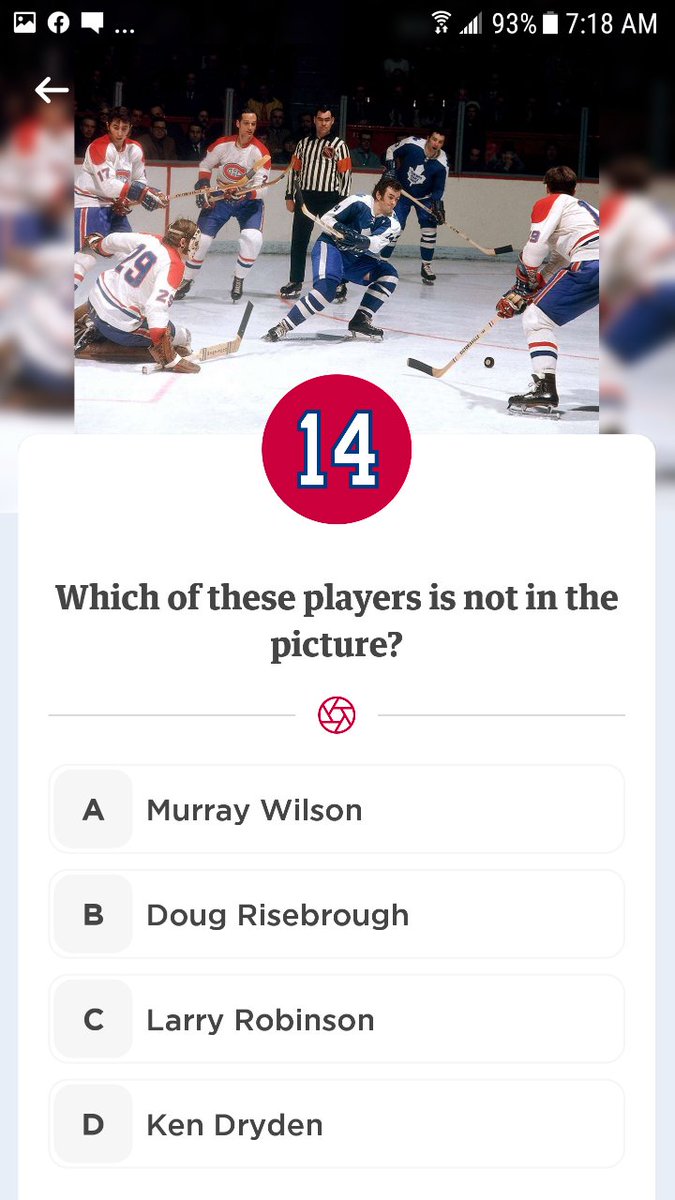 Here's another quiz question that the person who posted it did not know the pictured players.

Phil Roberto #17
Jacques Lapperriere #2
Bobby Rousseau #19
Ken Dryden #29

SO WHO IS NOT IN THE PICTURE?????