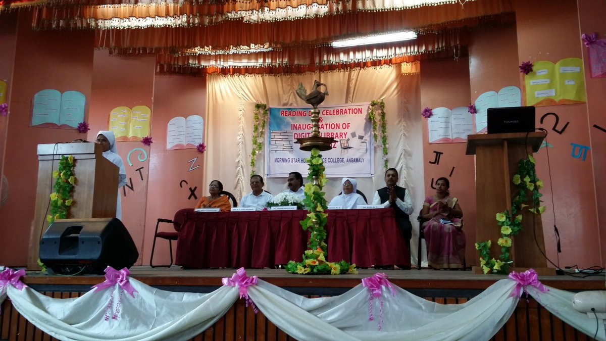 HelpKoha's tweet photo. Reading Day Celebration and Inauguration of Techfocuz Digital Library Software at Morning Star Home Science College, Angamaly.
For Enquiry : 
support@focuzinfotech.com 
09249500540
#reading #nationalreadingday #readingday #focuzinfotech  #hobby  #lovereading #read #book
#digital https://t.co/jj8XCPuzli