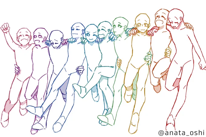#トレス素材
#あなたの推しで描いてくれ
10人で 