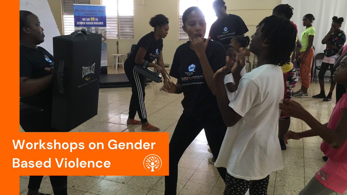 DeafKidzIntl's tweet photo. During the pandemic, Gender Based Violence has seen an increase worldwide. Our #SigningSafeFutures project in Jamaica focuses on empowering deaf women & girls to become coaches and deliver dance and martial arts workshops to teach self-defence strategies. #ActForEqual #GBV https://t.co/TSeOGMa1hY