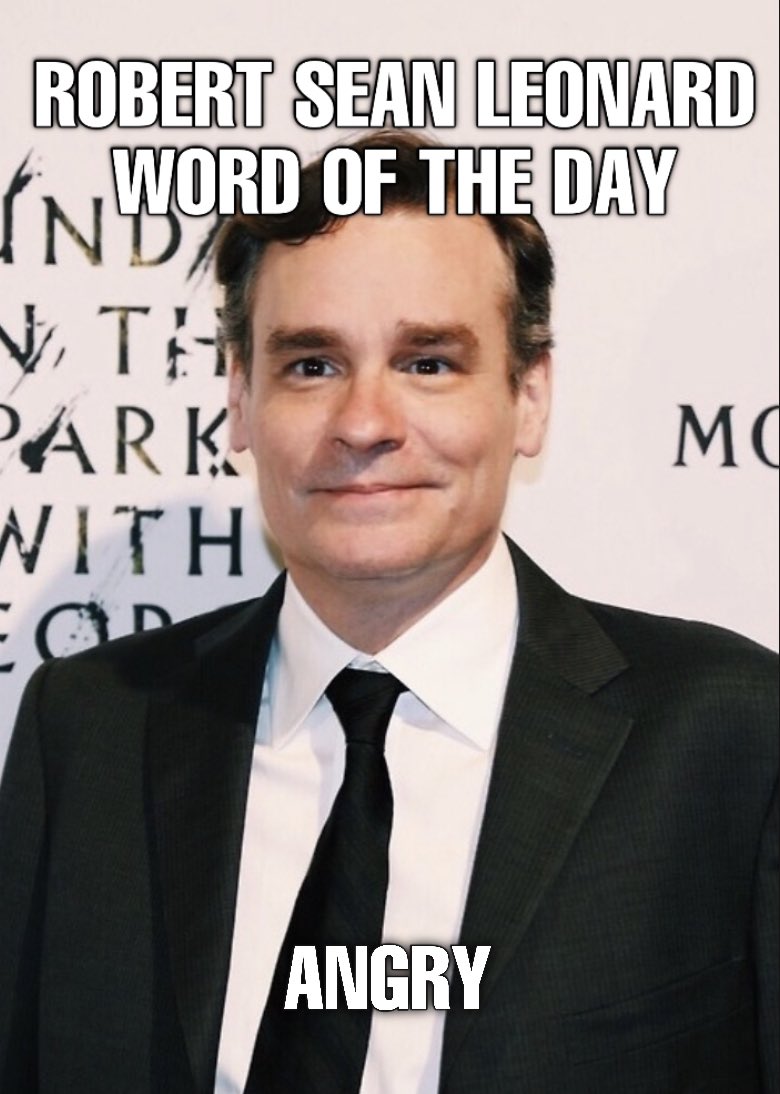 Robert Sean Leonard Word Of The Day (@rslwordoftheday) on Twitter photo 
