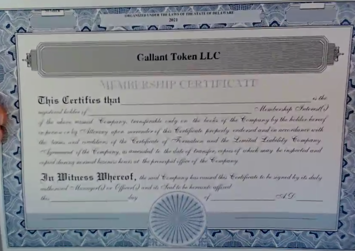 GallantToken's tweet photo. In case you missed it! Here are some screenshots from our livestream where we unboxed our official Gallant Token LLC documents! We're an official company! ⚔️

@GallantToken #GallantToken #bnb #bsc #defi #crypto #bscgems https://t.co/CC21KkZ9Ae
