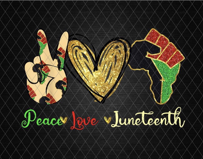 Happy Juneteenth!!

✌🏻✌🏼✌🏽✌🏾✌🏿
❤️🧡💛💚💙💜🤎🖤🤍
✊🏻✊🏼✊🏽✊🏾✊🏿

#Juneteenth #BlackLivesMatter