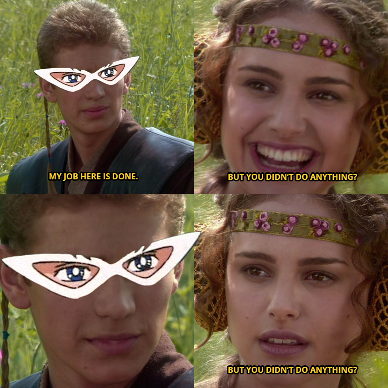 sakahak's tweet photo. #sailormoonmeme #starwarsmeme #SailorMoon https://t.co/XmKfoOtMaz