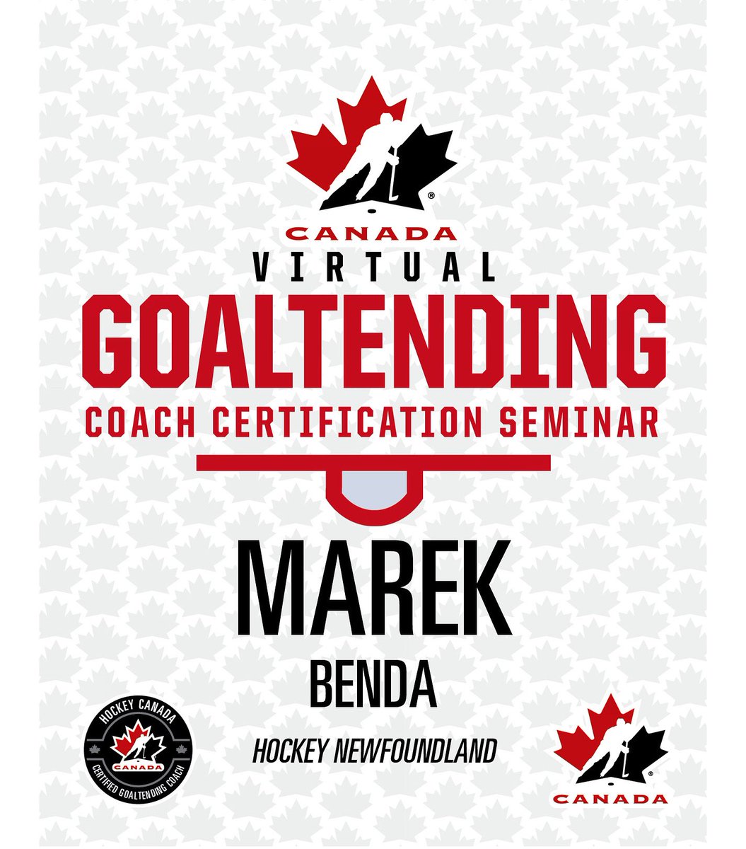 As a coach, it is important to have a growth mindset. Discussing new ideas with colleagues &amp; evolving with the position is key.

Thank you @hockeycanada for the opportunity to be part of this seminar. I look forward to sharing this knowledge w/ the goalie community in NL. @HkyNL