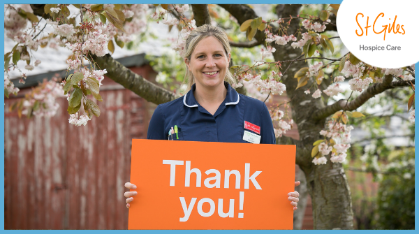 StGilesHospice's tweet photo. By raising just a little bit of sponsorship today, you can make a huge difference to the lives of local people living with a terminal illness.

If you #SolsticeWalk in a group of 6 and everyone donates £5, between you, you could fund 1 hour of nursing care 🧡 https://t.co/YlqwgzgI0m